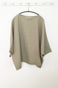 Taupe Linen Top