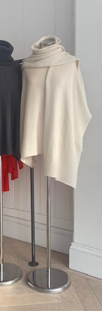 Winter White Slash Neck Jumper
