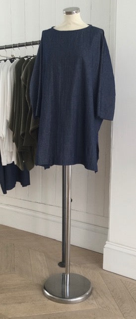Denim Chambray Side Split Tunic
