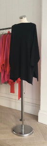 Black Side Split Tunic
