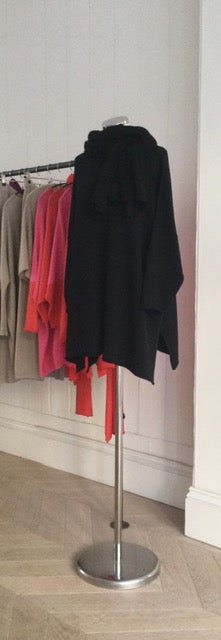 Black Side Split Tunic