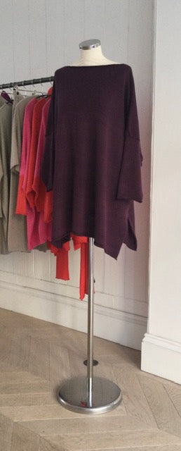 Berry Side Split Tunic