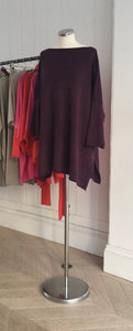 Berry Side Split Tunic